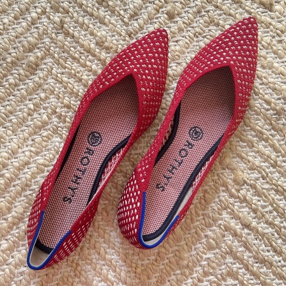 Rothy's Red and Cream Women's Flats - Picture 3 of 6